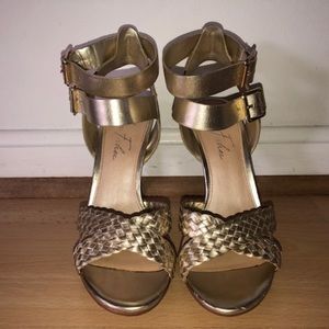 Marc Fisher - Cari -  High Heel Sandals - Gold - 7